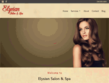 Tablet Screenshot of elysiansalon.net